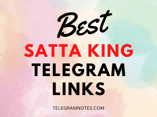 Satta King Telegram Links